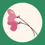 Valentine's Day balloons flat icon elements background eps10