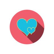 Love hearts icon Lovers sign N17