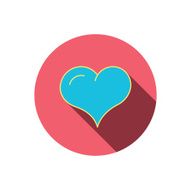 Love heart icon Life sign N24