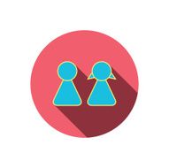 Young couple icon Male and female sign N10