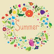 Beautiful summer background with flowers