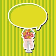 flower bouquet theme elements N6