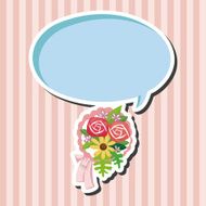 flower bouquet theme elements N7