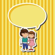 Valentine's day couple theme elements N18