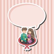 Valentine's day couple theme elements N20