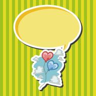 Valentine's Day balloons theme elements N3