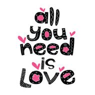 Romantic cute love quote background