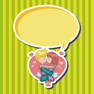 Valentine's day couple theme elements N24