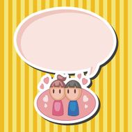 Valentine's day couple theme elements N25