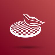 Ruby vector lips white area transparent N3