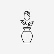 rose line icon N4