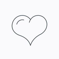 Love heart icon Life sign N26