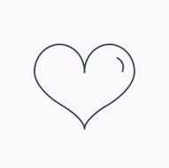 Heart icon Love sign N20