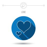 Love hearts icon Lovers sign N20