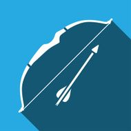 cupid bow vector icon
