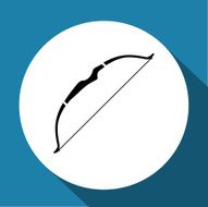 cupid bow vector icon N2