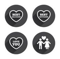 Valentine day love icons Best girlfriend N4
