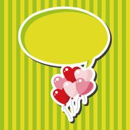 Valentine's Day balloons theme elements N4
