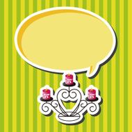 Valentine's Day candle theme elements N4