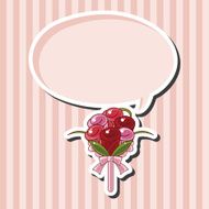 flower bouquet theme elements N10