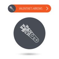 Cupid arrows icon Love weapon sign N11