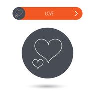 Love hearts icon Lovers sign N22