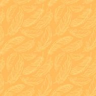 Seamless pattern with decorative feathers N2