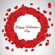 Valentines heart circle