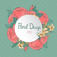 floral frame N141