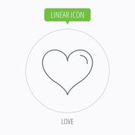 Love heart icon Life sign N31