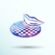 Ruby vector lips white area transparent N5