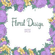 floral frame N142
