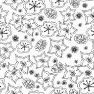 Seamless pattern Monochrome design N2
