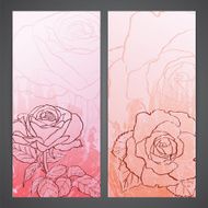 Flayers with flowers - roses