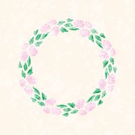 Flower wreath for beautiful design
