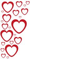 banner in the shape of heart