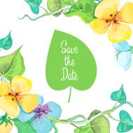 Save the date card template N7