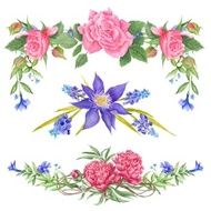 Shabby Chic Watercolor Vignettes