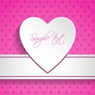 Valentine day greeting with textured background