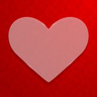 Background with glass hearts