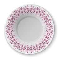 Vector plate with crimson pattern N2