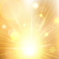 Yellow summer sun light burst N2