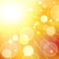 Yellow summer sun light burst N3