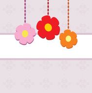 Ornamental background with stylized flowers