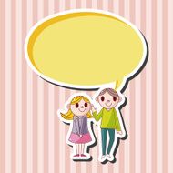 Valentine's day couple theme elements N27