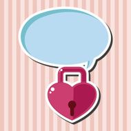lover lock theme elements N2