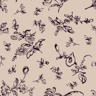 Seamless vintage floral background N2