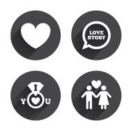 Valentine day icons I love you ring sign N10