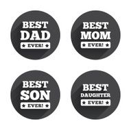 Best mom and dad son daughter icons N20