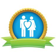 Gold love logo